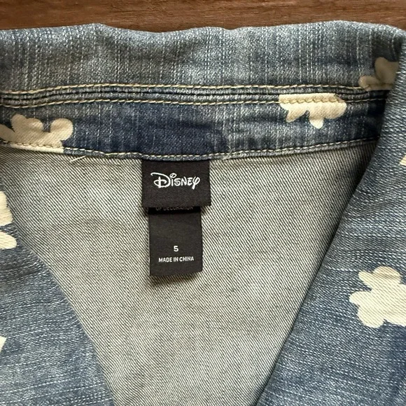Rare Disney Parks Alphabet Monogram Jean Jacket Women's 5XL Plus Size 30/32 - Picture 3 of 7